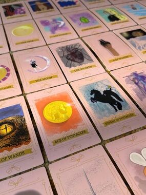 BRAND NEW Pink Tarot Cards with Box & Shrink Wrapped. Limited Edition Handmade.